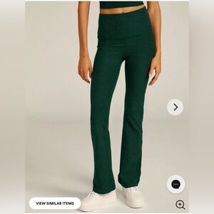 Beyond Yoga Green Leggings Boot Cut L